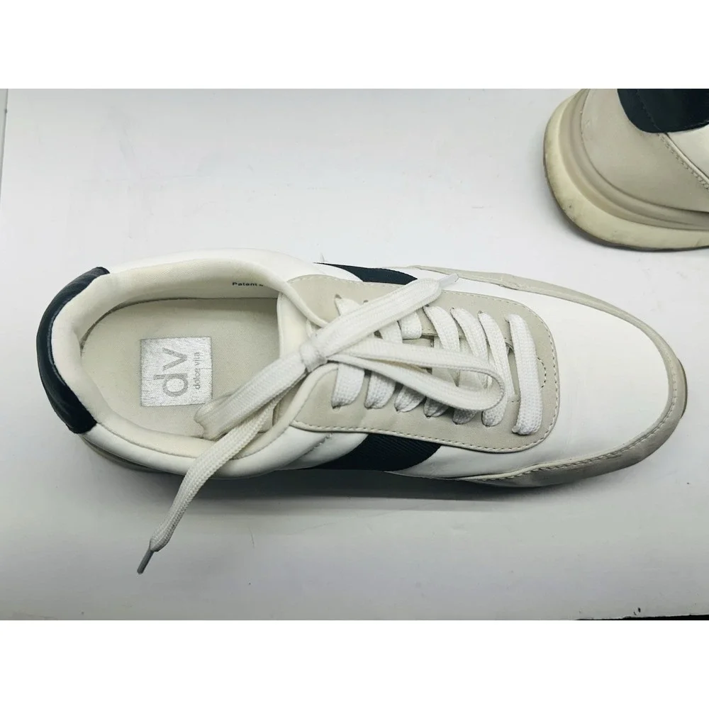 Dolce Vita Women's  White Black Beige Lace Sneakers Casual Shoes size 9